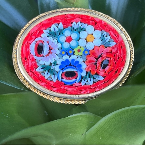 VINTAGE Micromosaic brooch|pin - Picture 4 of 5